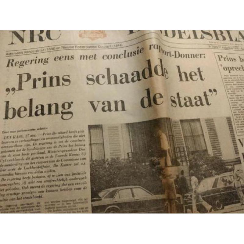 Lockheed-affaire (map met kranten en knipsels uit aug. 1976)