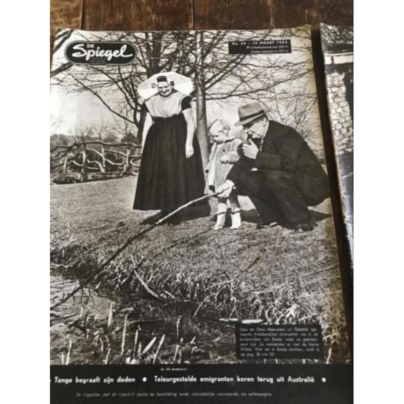 Weekblad De Spiegel watersnood 1953 Zeeland en 1960 IJpolder