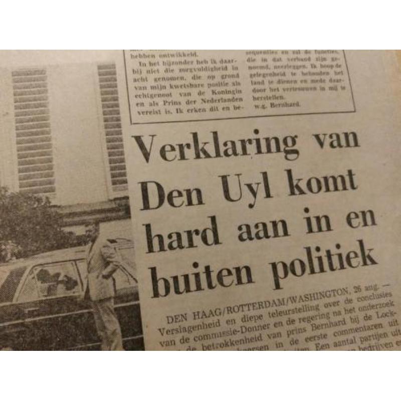 Lockheed-affaire (map met kranten en knipsels uit aug. 1976)