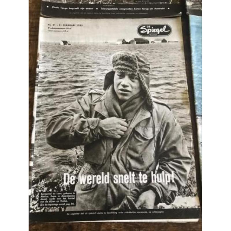 Weekblad De Spiegel watersnood 1953 Zeeland en 1960 IJpolder