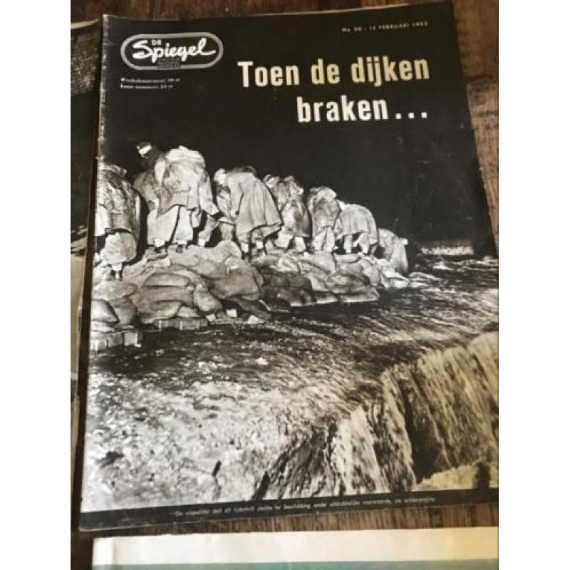 Weekblad De Spiegel watersnood 1953 Zeeland en 1960 IJpolder