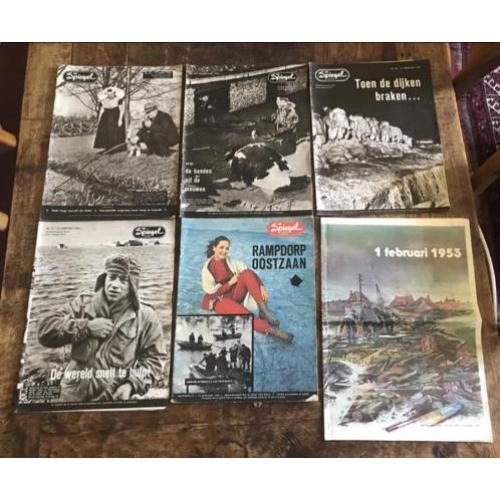 Weekblad De Spiegel watersnood 1953 Zeeland en 1960 IJpolder