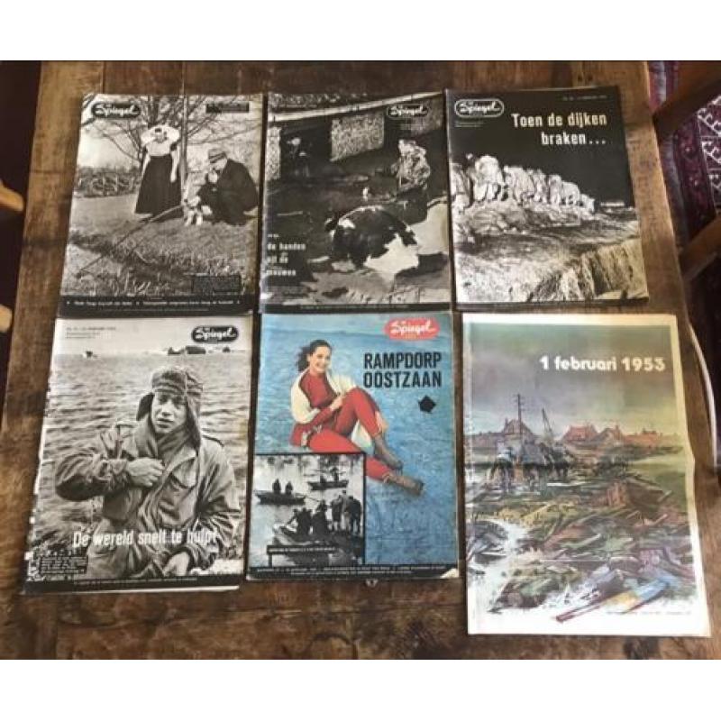 Weekblad De Spiegel watersnood 1953 Zeeland en 1960 IJpolder