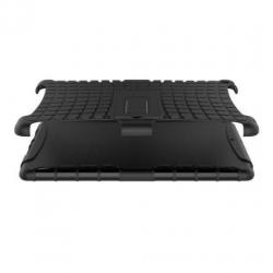iPad 9.7 (2018 / 2017) rugged back cover hoes - zwart