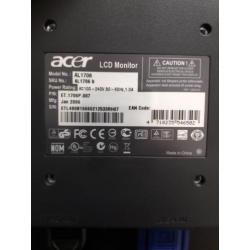 Acer AL1706 LCD TFT monitor scherm