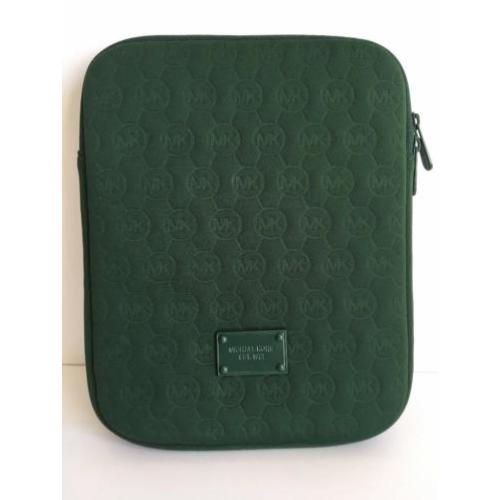 MICHAEL KORS Hamilton Groen neoprene logo iPad cover bag tas