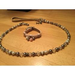 Happy House halsband + looplijn / NIEUW