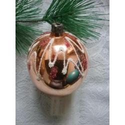 Oude antieke kerstbal tol kerstversiering kerst bal