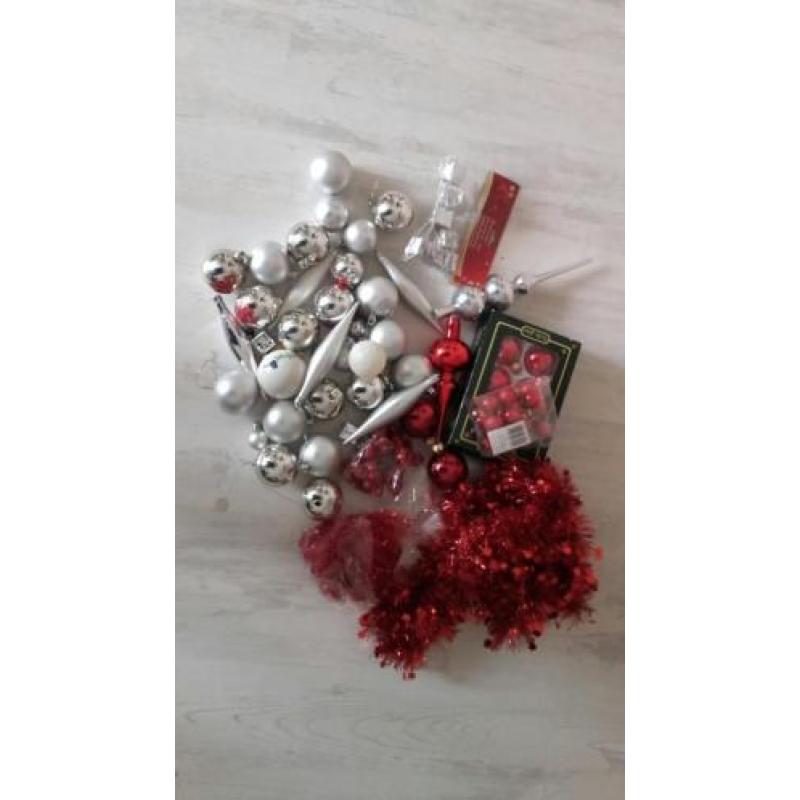 Rood & Zilver Kerstversiering