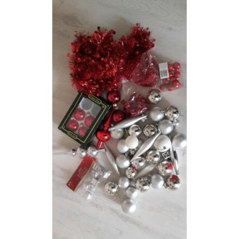 Rood & Zilver Kerstversiering