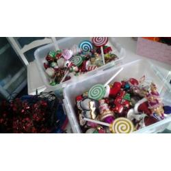 Kerst versiering ornamenten figuren kleur fantasie bonte