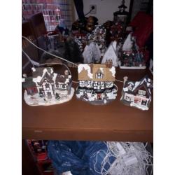 3 kersthuisjes voor uw kerstdorp