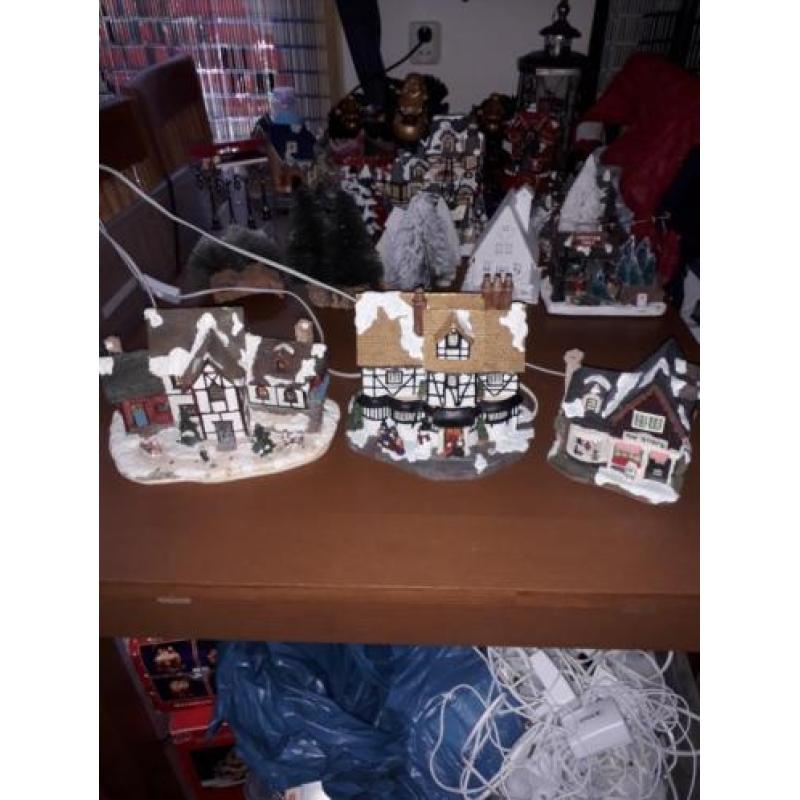3 kersthuisjes voor uw kerstdorp
