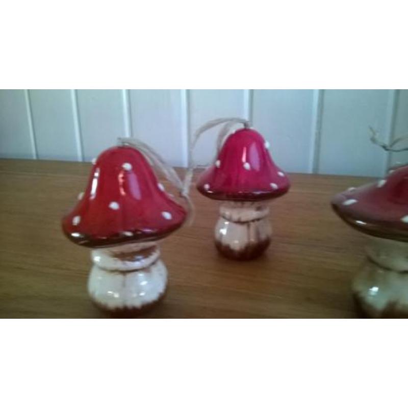 paddestoel hangers kerst herfst