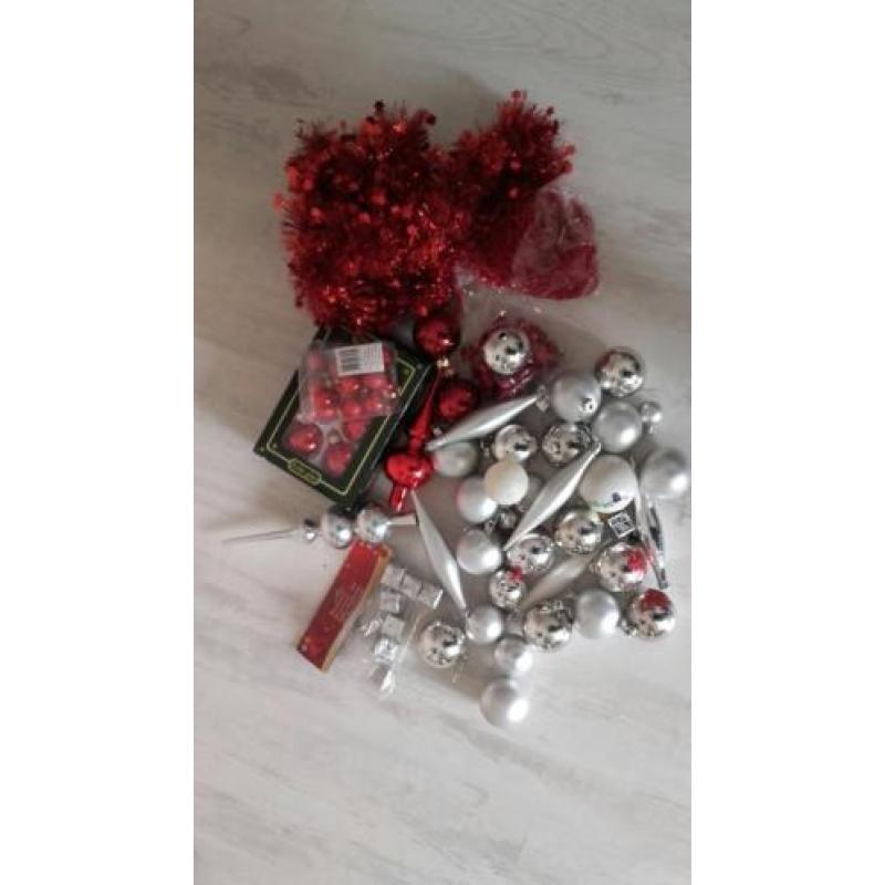 Rood & Zilver Kerstversiering