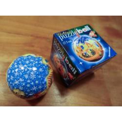 blauwe kerstbal puzzle voor in de kerstboom met doosje
