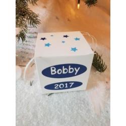 Kerstbal baby's eerste kerst .met naam en jaartal