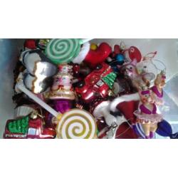 Kerst versiering ornamenten figuren kleur fantasie bonte