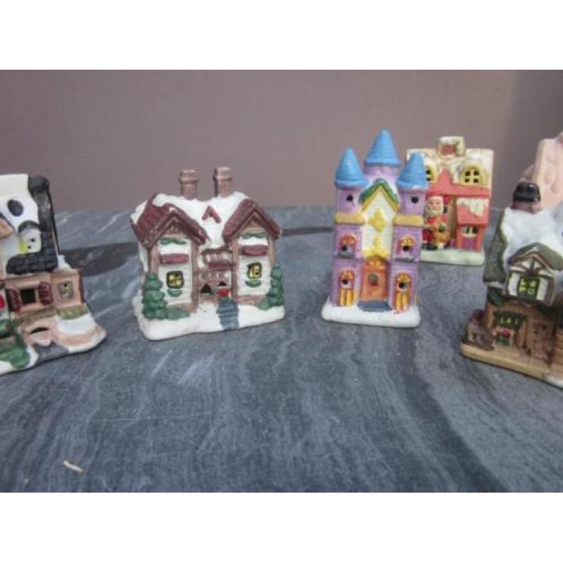 Kersthuisjes voor kerstdorp