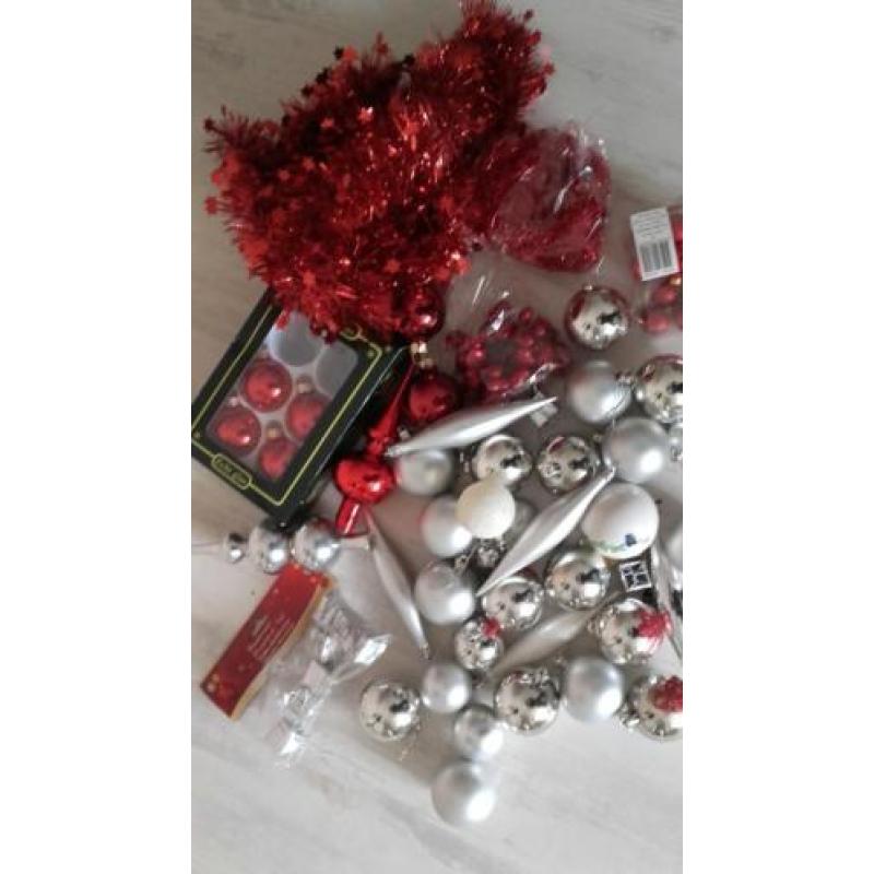 Rood & Zilver Kerstversiering