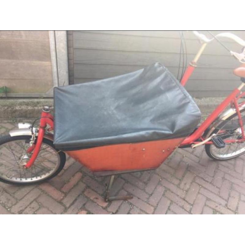 Rode Bakfiets/Cargo-bike short (2 pers)