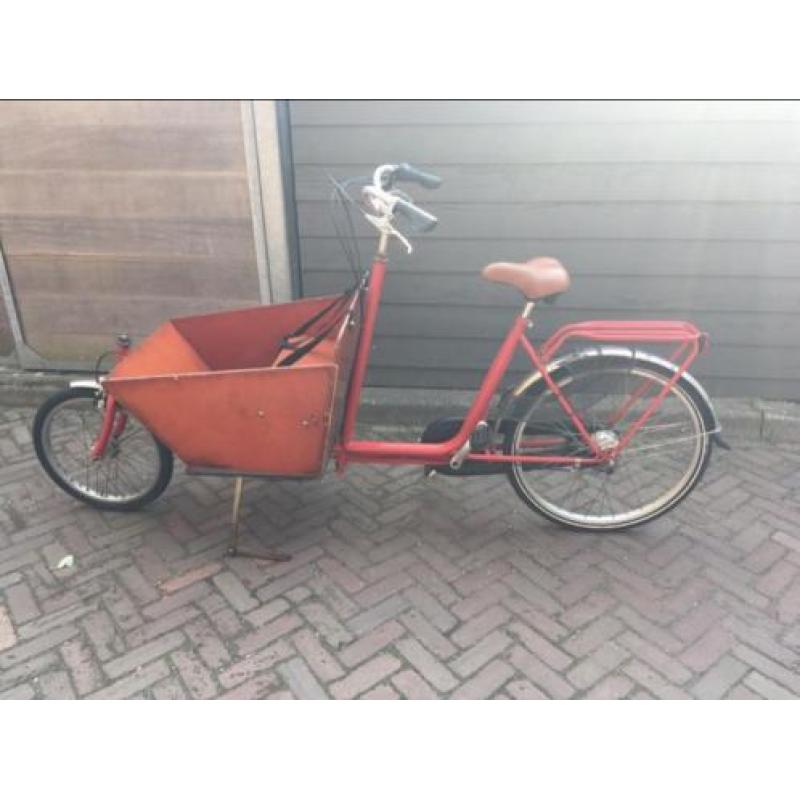 Rode Bakfiets/Cargo-bike short (2 pers)