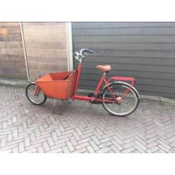 Rode Bakfiets/Cargo-bike short (2 pers)