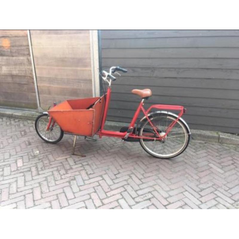 Rode Bakfiets/Cargo-bike short (2 pers)