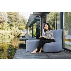 Sitting Point Poef DotCom Outdoor - Blauw