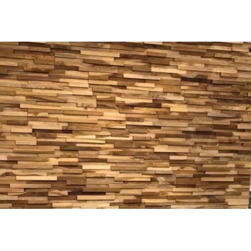 3D WOOD - houtstrips - wandbekleding - teakhout wandpanelen
