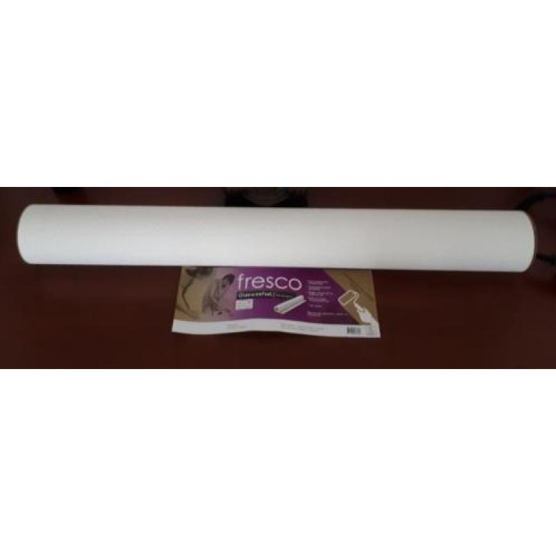 Glasweefselbehang visgraat fresco voorgeschilderd