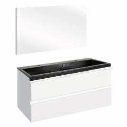 Badmeubelset Differnz The Collection 100x43x61 cm Wit/Zwa...