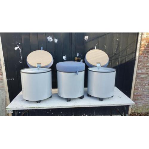 naaiatelier opberg poefen van staal