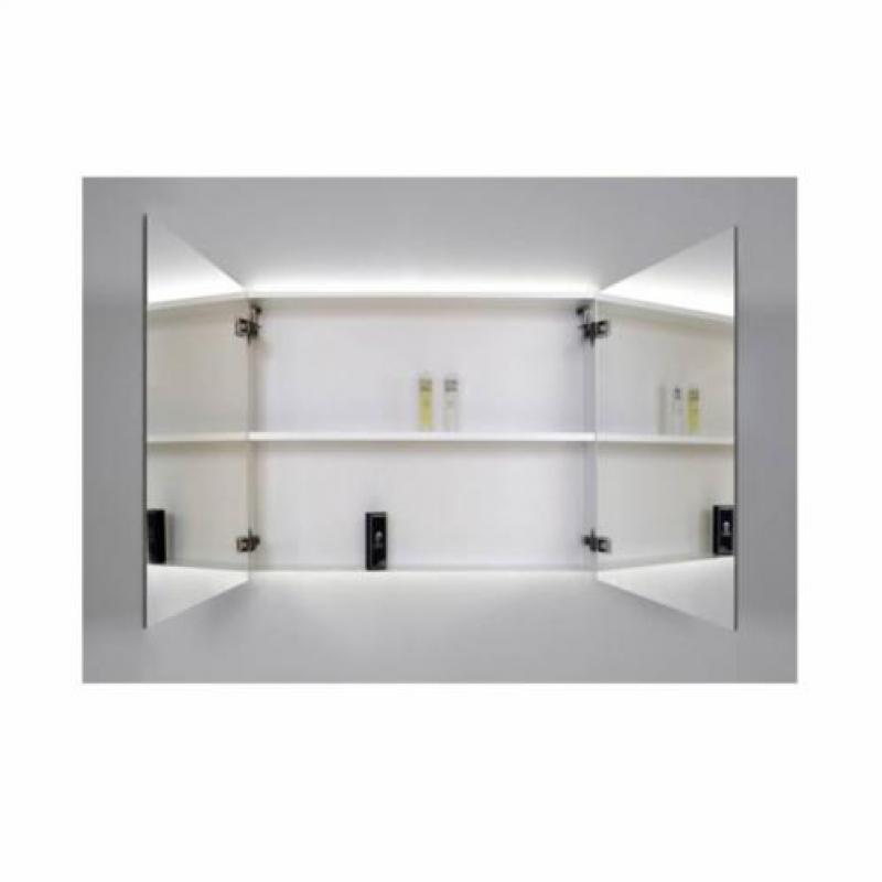 Spiegelkast Sanicare Qlassics Ambiance 100 cm 2 Deuren Tr...