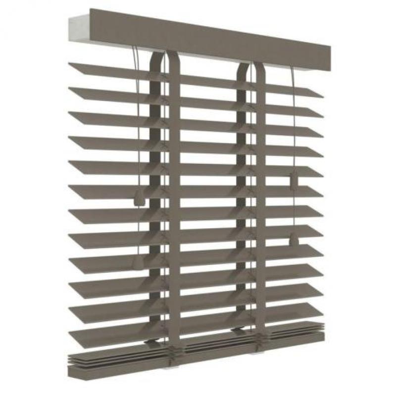 Decosol Horizontale jaloezie hout 50mm taupe
