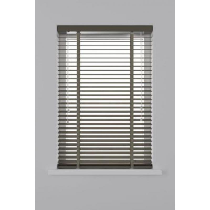 Decosol Horizontale jaloezie hout 50mm taupe