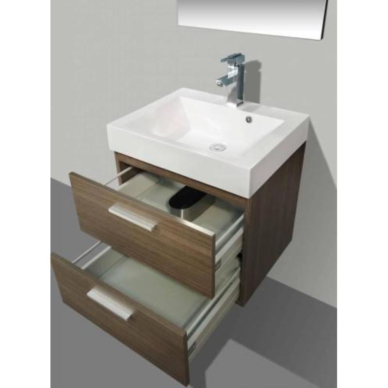 Badmeubel New York Grey Oak 58 cm
