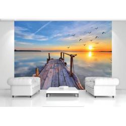 Fotobehang strand, zee, vlies behang, GRATIS VERZENDING