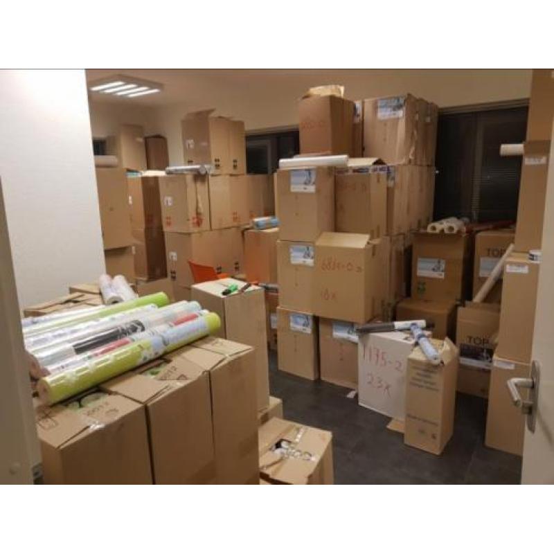 Grote partij behang, goedkoop merkbehang, veel behangrollen