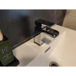 Mengkraan Niagra ll verchroomd 13cm hoog, uitloop 7 cm.