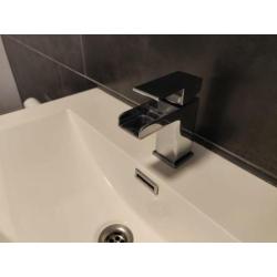 Mengkraan Niagra ll verchroomd 13cm hoog, uitloop 7 cm.
