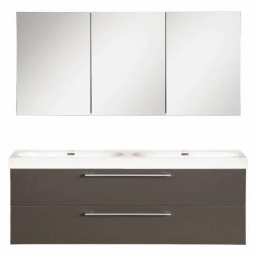 Badmeubelset Differnz Shallow 120x54x38 cm Mat Antraciet ...