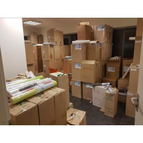 Grote partij behang, goedkoop merkbehang, veel behangrollen