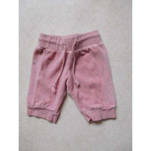 (G68) SALE! Mooi effe roze velours broekje