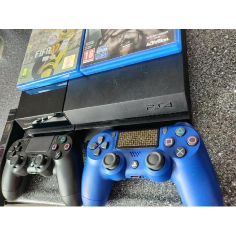 Playstation 4 500GB met FIFA 17, WW2, Camera, Headset