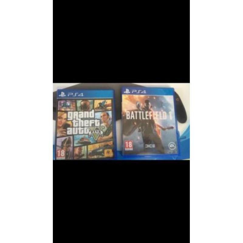 Playstation 4 Slim 500GB en 2 controllers