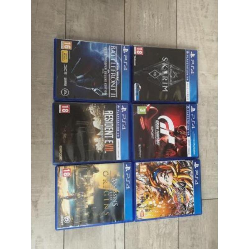 Ps4 Pro VR 2 controlers 6 games