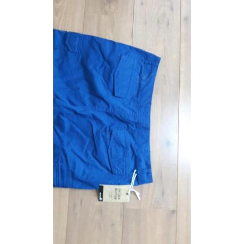NIEUWE kobaltblauwe afritsbroek mt XXL!