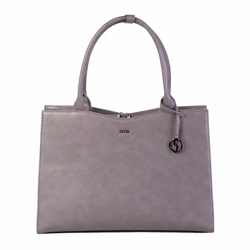 Socha Straight Line Business bag Mud, laptoptas 15.6" voor dames