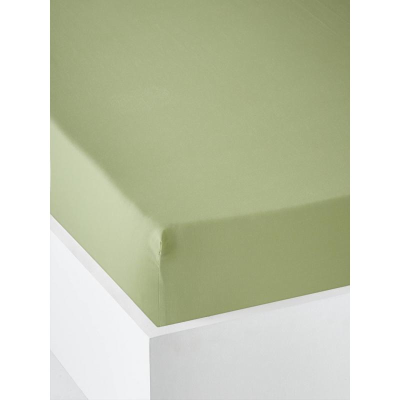 Effen hoeslaken kind Oeko-Tex® pistache